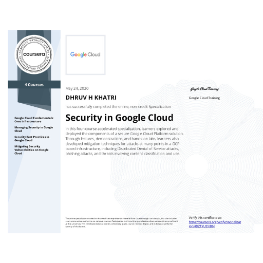 Security in Google Cloud Platform